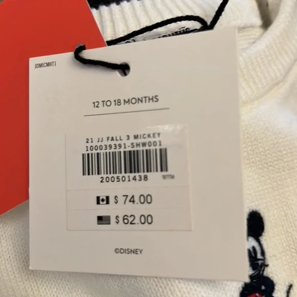 NWT Janie and Jack x Disney Size 12-18 Months! - Picture 7 of 7